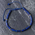 Fortune Jewel Natural Lazurite Spacer Bead Positive Balance Bracelet