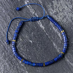 Fortune Jewel Natural Lazurite Spacer Bead Positive Balance Bracelet
