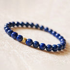 Fortune Jewel 4mm Ultra-thin Lazurite Beads Self Care Bracelet