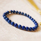 Fortune Jewel 4mm Ultra-thin Lazurite Beads Self Care Bracelet