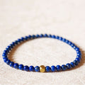 Fortune Jewel 4mm Ultra-thin Lazurite Beads Self Care Bracelet