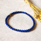 Fortune Jewel 4mm Ultra-thin Lazurite Beads Self Care Bracelet