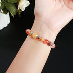 Fortune Jewel Natural Red Hematoid Quartz Beads Balance Bracelet