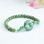 Fortune Jewel Jade Beads Peace Buckle Prosperity Bracelet