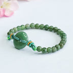 Fortune Jewel Jade Beads Peace Buckle Prosperity Bracelet