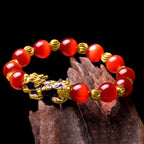 Fortune Jewel Cat Eye Color Change PiXiu Support Bracelet