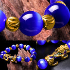 Fortune Jewel Cat Eye Color Change PiXiu Support Bracelet