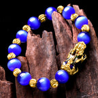 Fortune Jewel Cat Eye Color Change PiXiu Support Bracelet