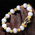 Fortune Jewel Cat Eye Color Change PiXiu Support Bracelet