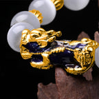 Fortune Jewel Cat Eye Color Change PiXiu Support Bracelet