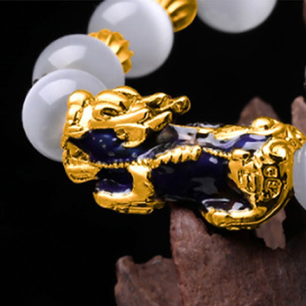 Fortune Jewel Cat Eye Color Change PiXiu Support Bracelet