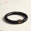 Fortune Jewel Tibetan Coconut Shell Auspicious Clouds Positive Bracelet