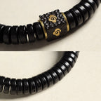 Fortune Jewel Tibetan Coconut Shell Auspicious Clouds Positive Bracelet