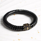 Fortune Jewel Tibetan Coconut Shell Auspicious Clouds Positive Bracelet