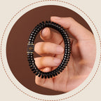 Fortune Jewel Tibetan Coconut Shell Auspicious Clouds Positive Bracelet