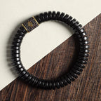Fortune Jewel Tibetan Coconut Shell Auspicious Clouds Positive Bracelet