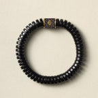 Fortune Jewel Tibetan Coconut Shell Auspicious Clouds Positive Bracelet