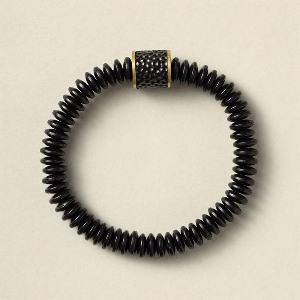 Fortune Jewel Tibetan Coconut Shell Auspicious Clouds Positive Bracelet