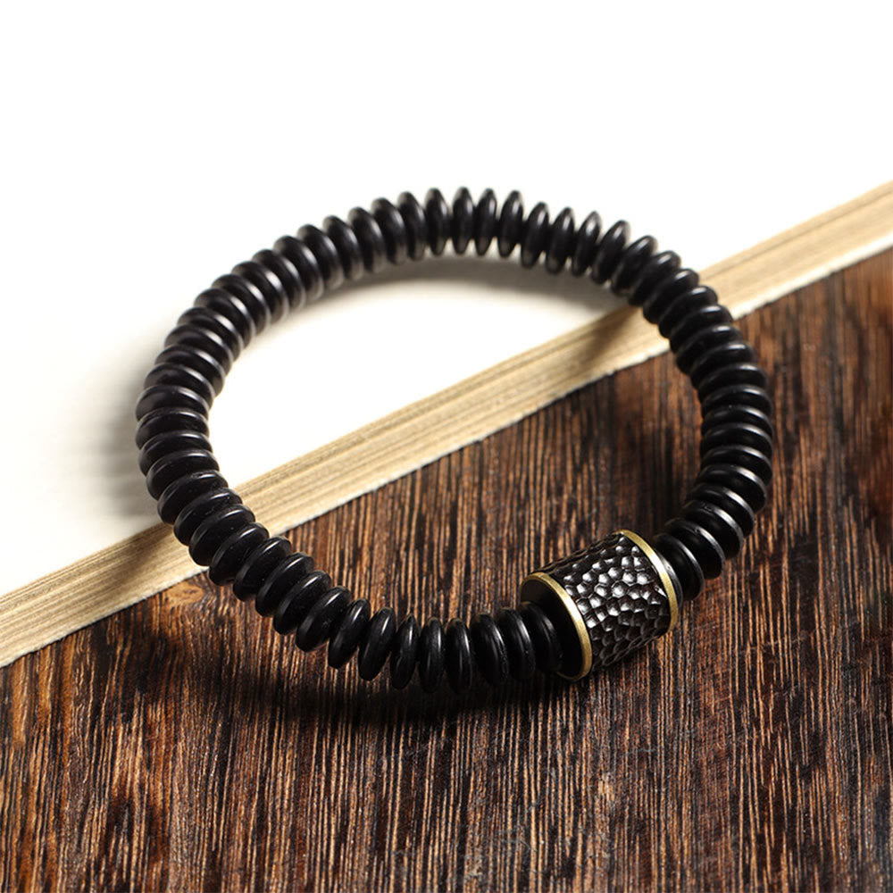 Fortune Jewel Tibetan Coconut Shell Auspicious Clouds Positive Bracelet