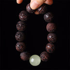 Fortune Jewel Tibetan Rosewood Engraving PiXiu Warmth Bracelet