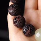 Fortune Jewel Tibetan Rosewood Engraving PiXiu Warmth Bracelet