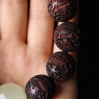 Fortune Jewel Tibetan Rosewood Engraving PiXiu Warmth Bracelet