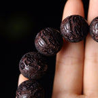 Fortune Jewel Tibetan Rosewood Engraving PiXiu Warmth Bracelet