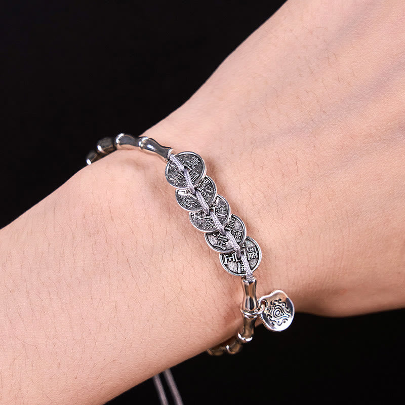 Fortune Jewel Five Emperor Coins Mountain Ghosts Spend Money Bracelet