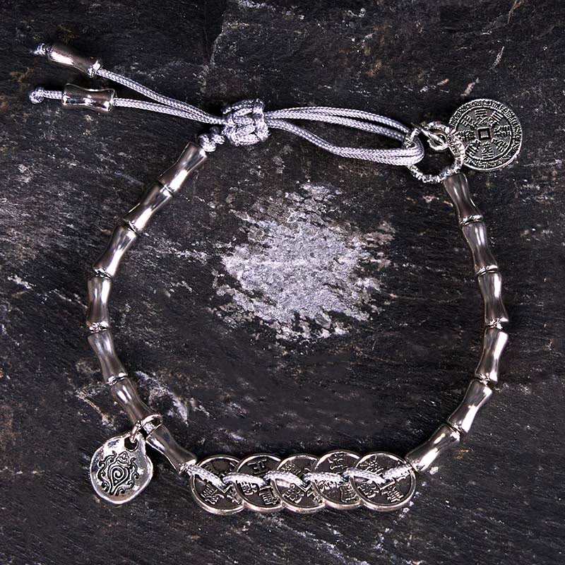 Fortune Jewel Five Emperor Coins Mountain Ghosts Spend Money Bracelet