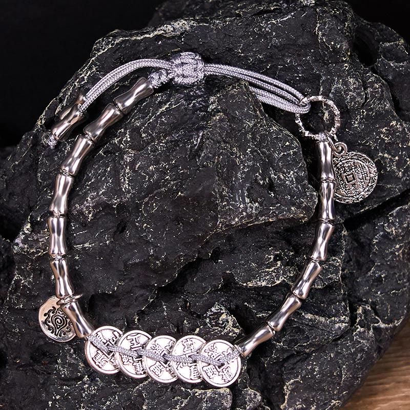 Fortune Jewel Five Emperor Coins Mountain Ghosts Spend Money Bracelet