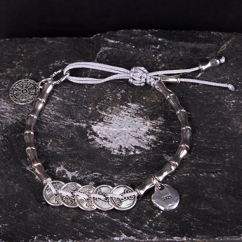 Fortune Jewel Five Emperor Coins Mountain Ghosts Spend Money Bracelet
