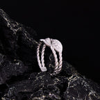Buddha Stone Copper Leaf Wealth Adjustable Ring