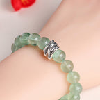 Fortune Jewel Green Fluorite Beads Moon Star Peace Bracelet