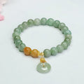 Fortune Jewel Jade Beads Peace Buckle Prosperity Abundance Bracelet