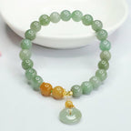 Fortune Jewel Jade Beads Peace Buckle Prosperity Abundance Bracelet