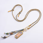 Fortune Jewel Tibet God Of Wealth Titanium Steel Thangka Wealth Necklace Pendant