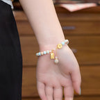 Fortune Jewel Shoushan Stone Copper Coin Money From All Directions Wealth Bracelet