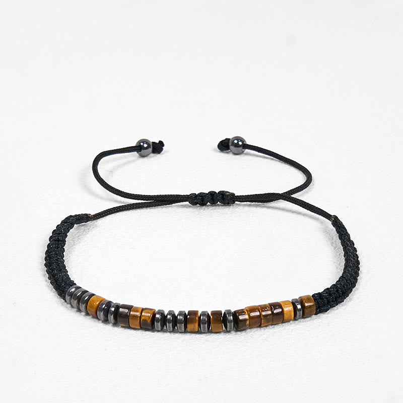 Fortune Jewel 3Pcs Tiger Eye Lava Rock Protection Bracelet Set