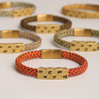 Fortune Jewel Tibetan Om Mani Padme Hum Various Colors Rope Gold Thread Diamond Knot Luck Buckle Bracelet