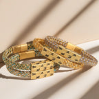 Fortune Jewel Tibetan Om Mani Padme Hum Various Colors Rope Gold Thread Diamond Knot Luck Buckle Bracelet