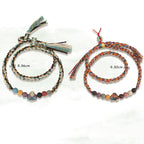 Fortune Jewel Dragon Boat Festival Colorful Rope Lava Rock Fu Character Rice Dumplings Luck Braided Bracelet