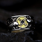 Fortune Jewel Adjustable Opening 925 Sterling Silver Lucky Koi Fish Copper Coin Auspicious Clouds Wealth Ring