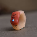 Fortune Jewel Camel Bone Om Mani Padme Hum Carving Protection Ring