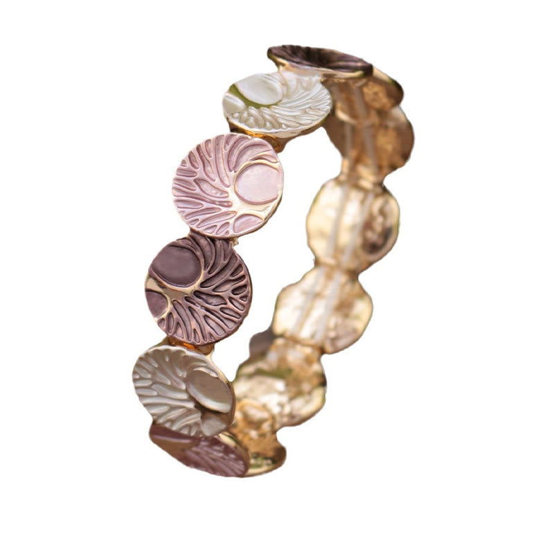 Fortune Jewel The Tree Of Life Creation Enamel Alloy Bracelet