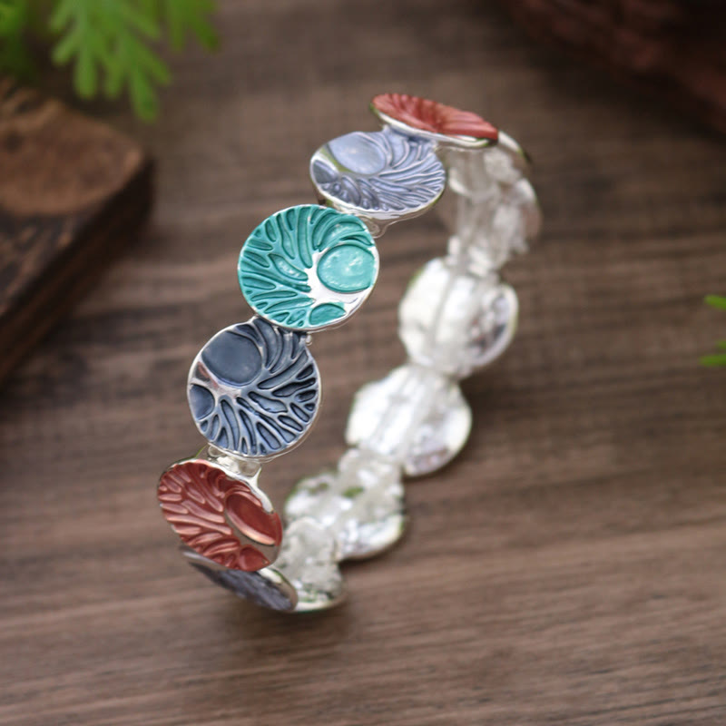 Fortune Jewel The Tree Of Life Creation Enamel Alloy Bracelet