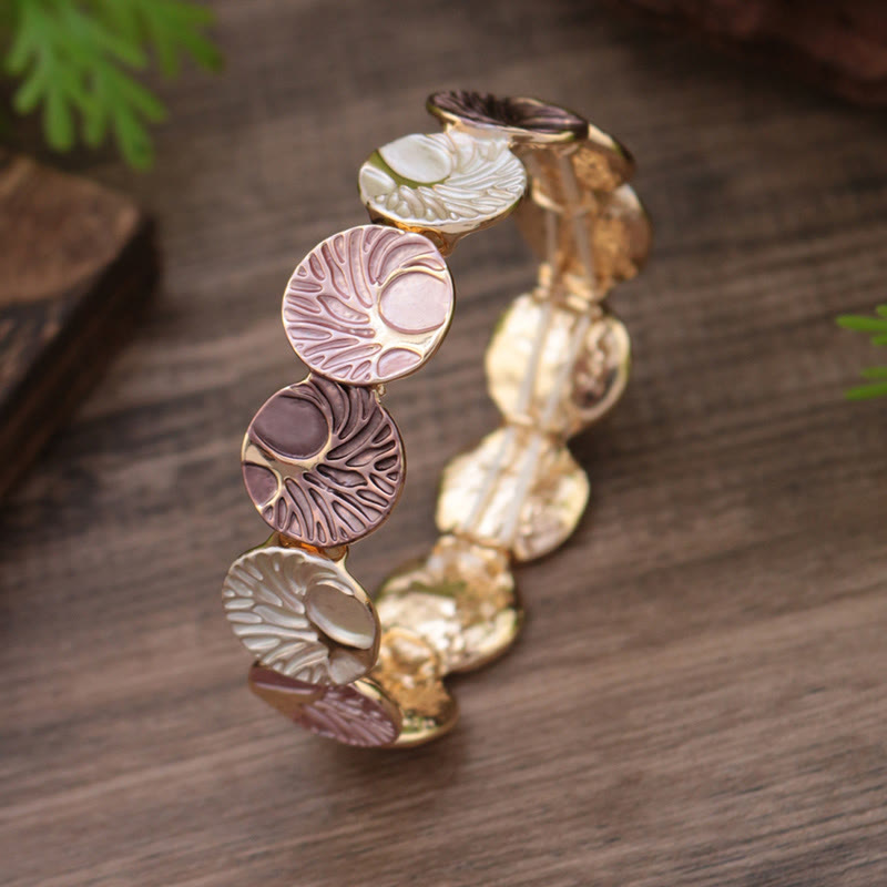 Fortune Jewel The Tree Of Life Creation Enamel Alloy Bracelet