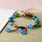 Fortune Jewel Agate Shell Flower Support Bracelet
