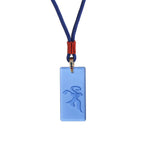 Fortune Jewel Tibetan Green Tara Medicine Buddha Sanskrit Pattern Liuli Crystal Protection Necklace Pendant