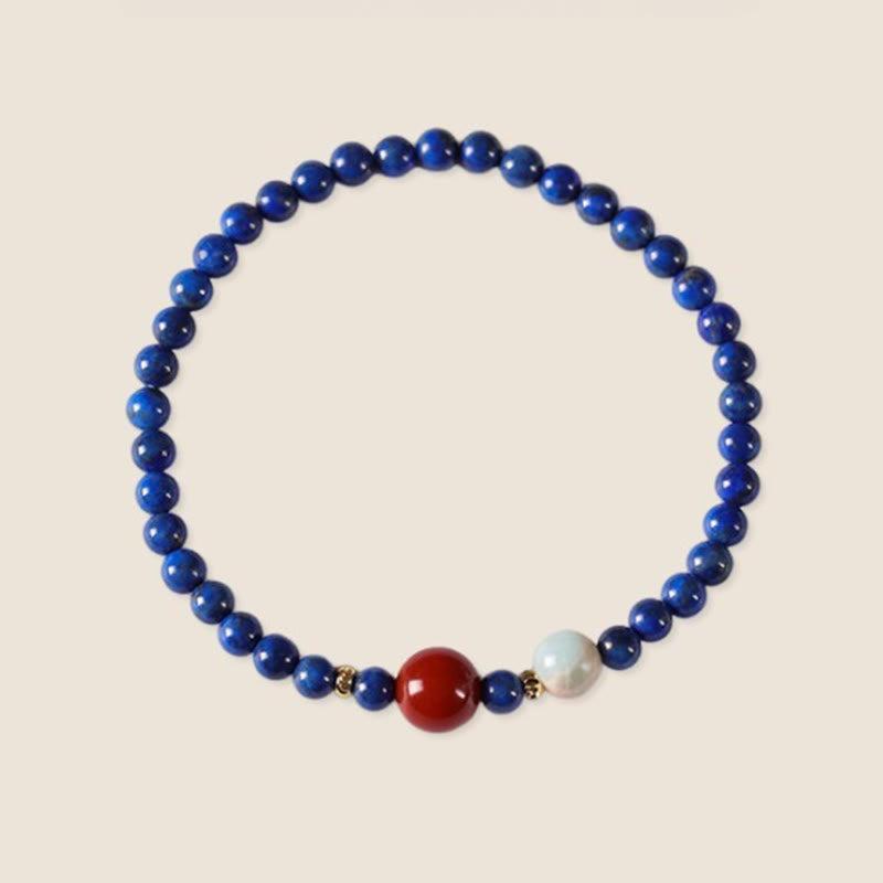 Fortune Jewel Small Lazurite Agate Ultra-thin Beads Positive Bracelet