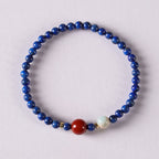 Fortune Jewel Small Lazurite Agate Ultra-thin Beads Positive Bracelet